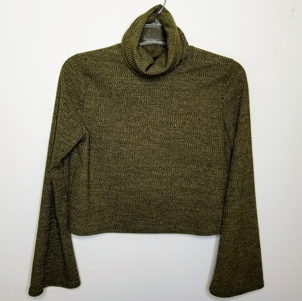 ZAFUL NWT Women's Cropped Cowl Neck Ribbed XL